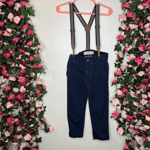 H&M Blue Lable of Graded Goods Boys Pants/Suspender Set 2T/3T Casual School